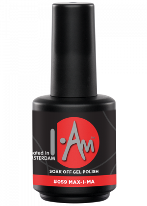 I'Am gel lak, barva št. 059 - Max-i-Ma 15 ml - Rdeča